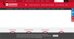 Desktop Screenshot of homersdrivingschool.co.uk